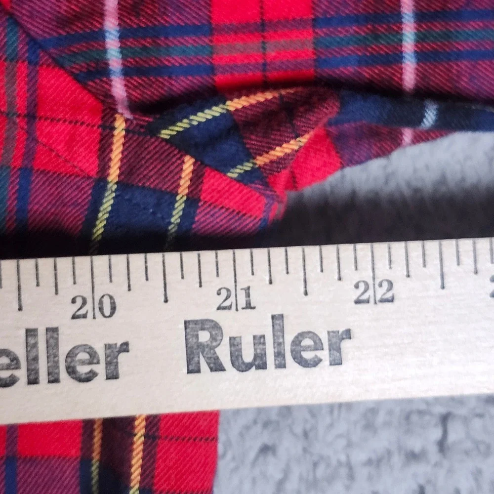 Polo‎ Ralph Lauren Mens Medium Red Plaid Classic Fit Cotton Button Down Shirt